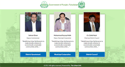 Desktop Screenshot of faisalabad.gov.pk