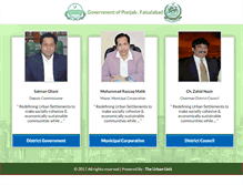 Tablet Screenshot of faisalabad.gov.pk